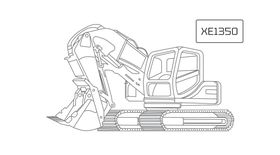 Карьерный экскаватор XCMG XE1350 (Прямая лопата)