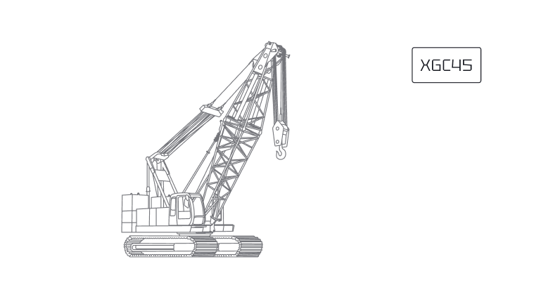 Гусеничный кран XCMG XGC45